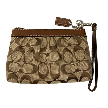 コーチ アクセサリーポーチ キャンバス シグネチャー レディース ブラウン系 COACH