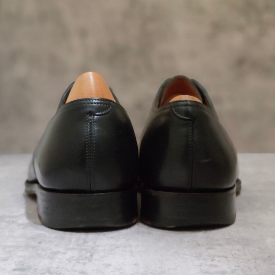 ジョンロブ レザーシューズ グロウナー Sスタンプ セミブローグ ブラック 8695ラスト サイズUK5.5E JOHNLOBB ビジネスシューズ 約24.0cm【LA】【中古】