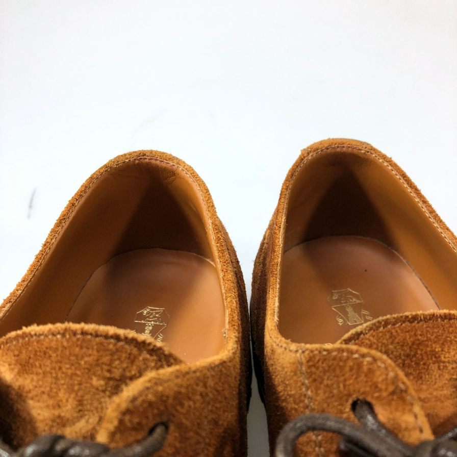 ブルネロ クチネリ レザーシューズ ストレートチップ スエード メンズ サイズ40 ブラウン Brunello Cucinelli 約25.5cm【AFC48】