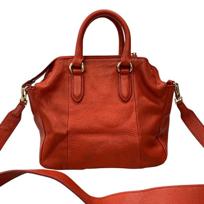 サザビー レザーショルダーバッグ 2WAY レッド レディース The SAZABY LEAGUE【AFE9】