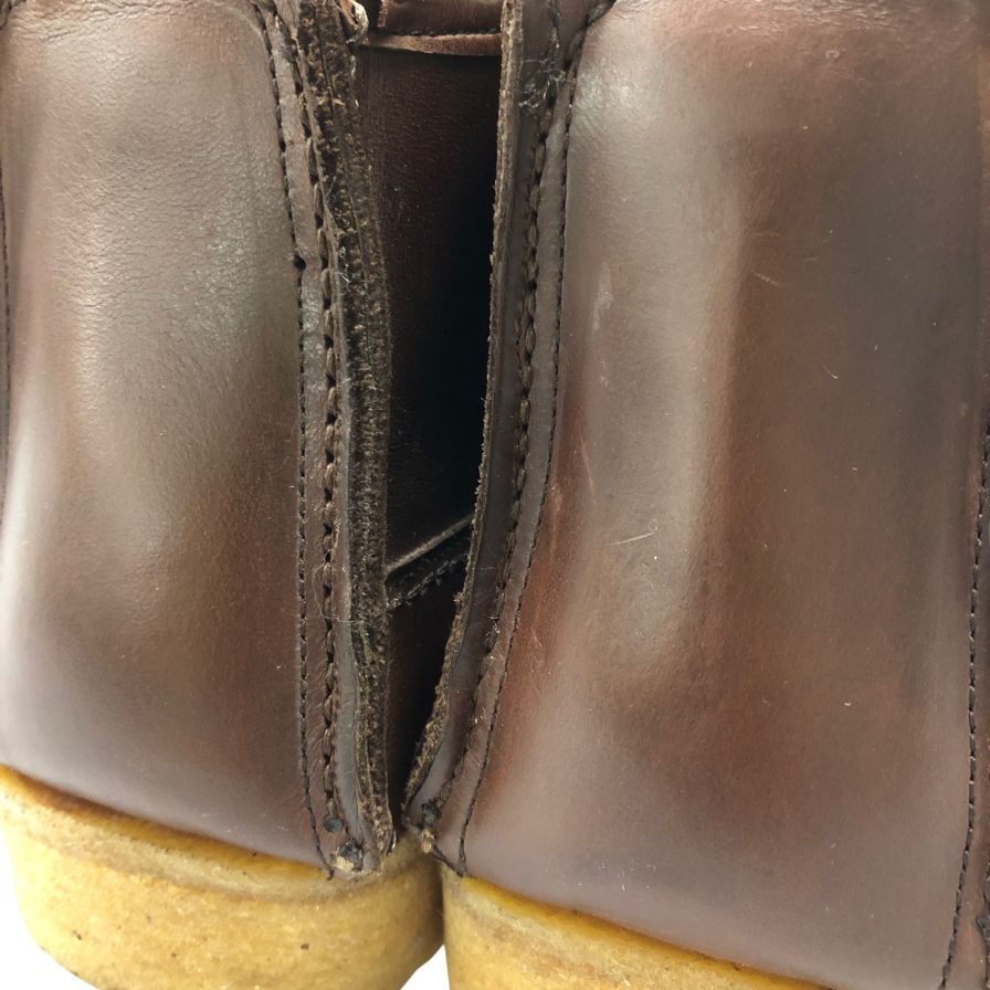 ウィーバーモカシン レザーブーツ ワラビー ブラウン サイズ43 メンズ Weaver Moccasin 約28.0cm【AFC44】