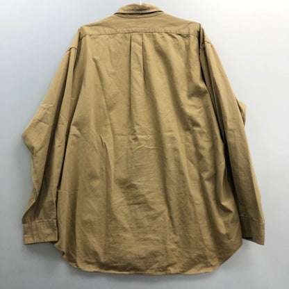 美品◆ラルフローレン ボタンダウンシャツ 90S ベージュ メンズ サイズXL Ralph Lauren 【AFB9】