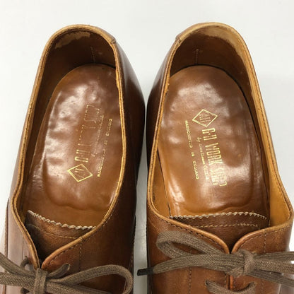 エーボンハウス レザーシューズ クロケット＆ジョーンズ製 パンチドキャップトゥ ブラウン サイズUK8E メンズ AVON HOUSE 約26.5cm【AFC1】