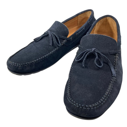 バーニーズニューヨーク ドライビングシューズ スエード モカシン メンズ ネイビー サイズ42 BARNEYS NEWYORK 約27.0cm【AFC32】