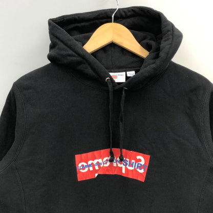 美品◆シュプリーム コムデギャルソン パーカー スプリットボックスロゴ サイズ M supreme 【AFB11】