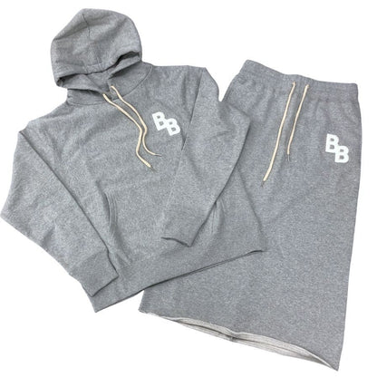 ブルックスブラザーズ レディース スウェット フーディー／スカートセットアップ Mサイズ グレー Brooks Brothers 【AFA3】