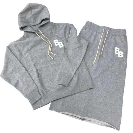 ブルックスブラザーズ レディース スウェット フーディー／スカートセットアップ Mサイズ グレー Brooks Brothers 【AFA3】