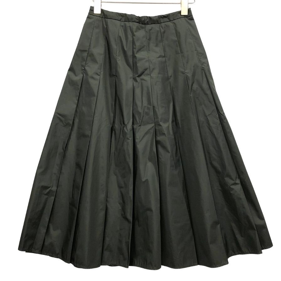モンクレール 20SS GONNA ナイロンプリーツスカート サイズ38 レディース カーキ F20932071200 MONCLER【AFB38】