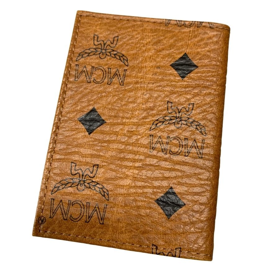 エムシーエム カードケース レザー ロゴ ブラウン ユニセックス MCM【AFI12】