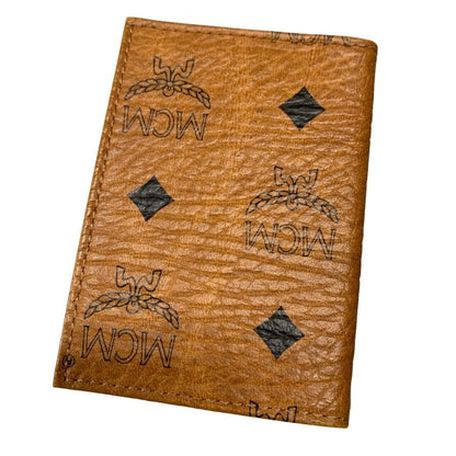 エムシーエム カードケース レザー ロゴ ブラウン ユニセックス MCM【AFI12】