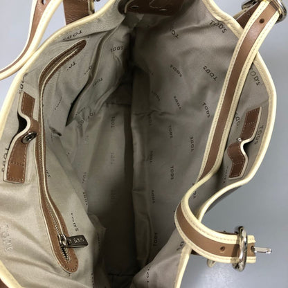トッズ Gライン 2way ショルダーバッグ トートバッグ　ブラウン TODS【AFE8】