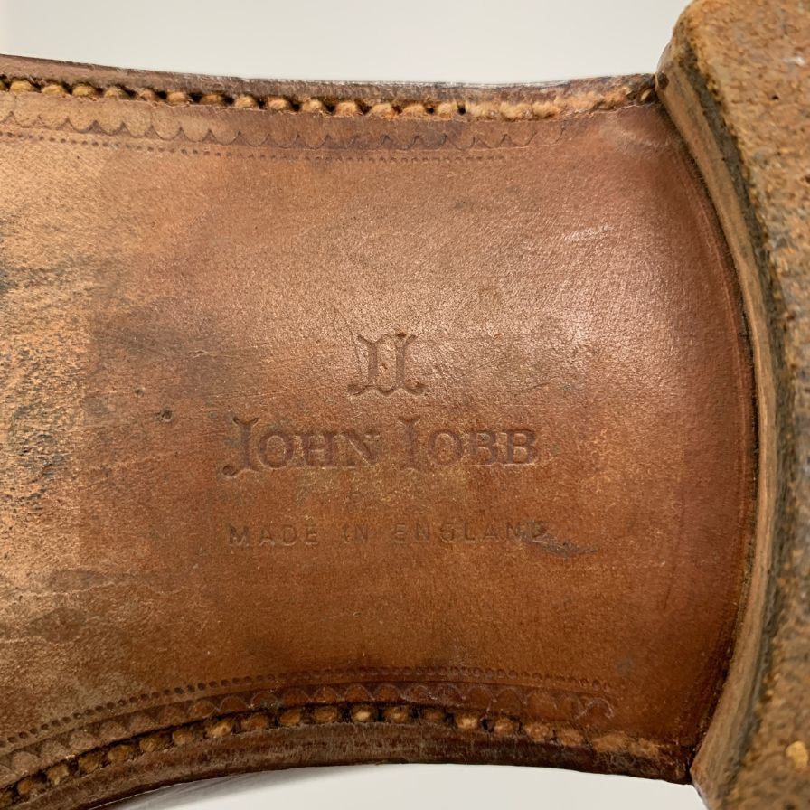 ジョンロブ サイドゴアブーツ PETER ペーター レザー サイズ75B ブラウン系 メンズ JOHN LOBB 約26.5cm【AFC7】