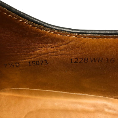 ウィールローブ レザーシューズ プレーントゥ 15073 メンズ クロムエクセル サイズ7.5 ブラック WHEEL ROBE 約25.5cm【AFD5】