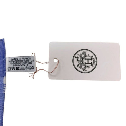 エルメス ハンカチ コットン100% ブルー系 レディース HERMES