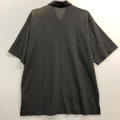 美品◆アラミス ハーフジップ 半袖トップス シアー素材 日本製 メンズ サイズ3L グレー ARAMIS 【AFB2】
