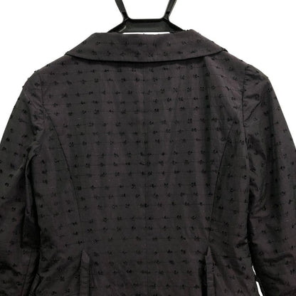 極美品◆エムズグレイシー 長袖ワンピース パールボタン ブラック レディース サイズ36 M'S GRACY 【AFB38】