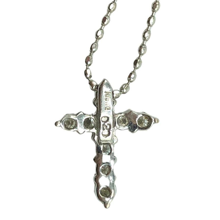 K18WG ネックレス 総重量1.63g ダイヤ0.2ct【AFI13】【中古】