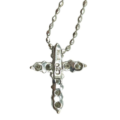 K18WG ネックレス 総重量1.63g ダイヤ0.2ct【AFI13】【中古】