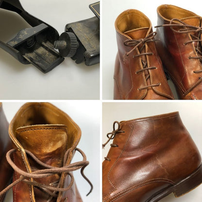 ベルルッティ Uチップ チャッカブーツ 032 602 メンズ ブラウン サイズ 8ハーフ Berluti 約26.5cm【AFC41】