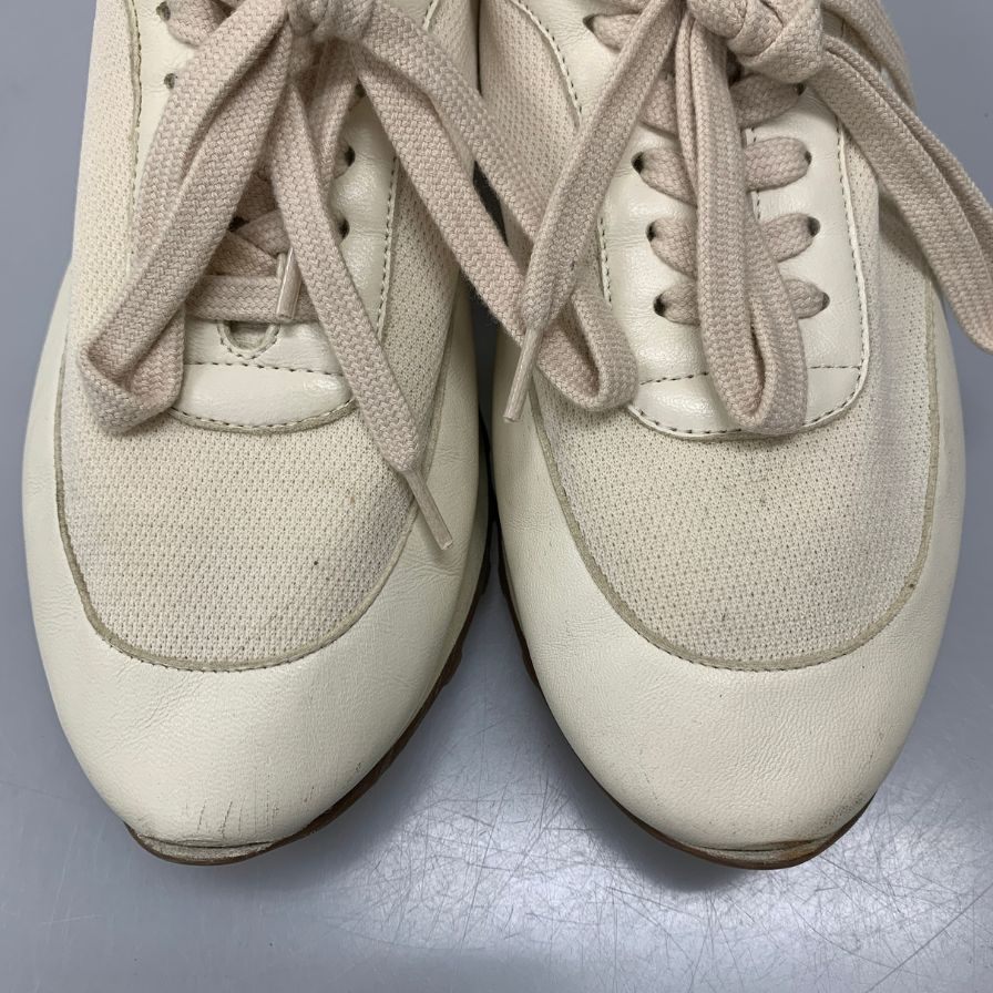 ザ ロウ ローカットスニーカー ホワイト レディース サイズ38 THE ROW 約24.5cm【AFD8】