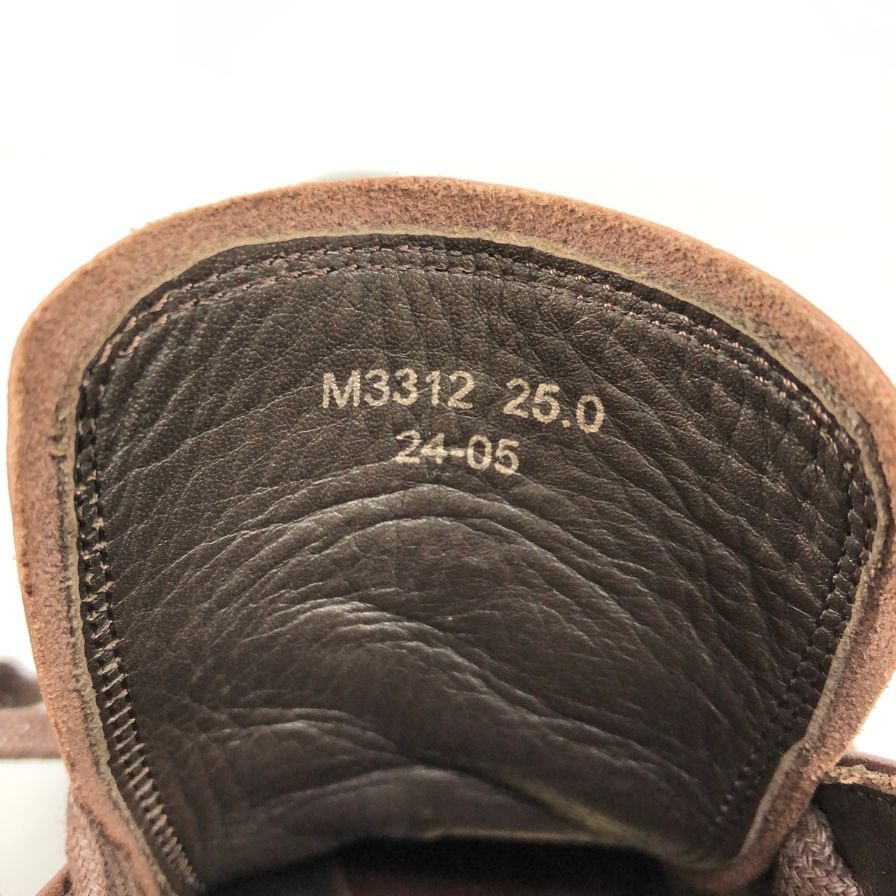 マドラス チャッカブーツ ルパン三世 カリオストロの城 カーフ ブラウン サイズ25㎝ madras 約25.0cm【AFC41-2】