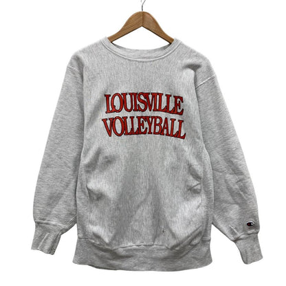 美品◆チャンピオン リバースウィーブ スウェット LOUISVILLE VOLLEYBALL メンズ サイズXL グレー champion REVERSE WEAVE 【AFB43】