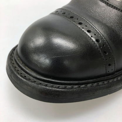 クイルプ トリッカーズ レザーシューズ M7401 オールドキュリオシティショップコラボ パンチドキャップトゥ メンズ ブラック サイズ7.5  QUILP by Tricker’ｓ ビジネスシューズ 約26.0cm【LA】【中古】