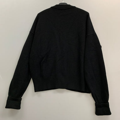 美品◆アミ アレクサンドル マテュッシ カーディガン ハートロゴ ウール ブラック メンズ サイズXL ami alexandre mattiussi 【AFB4】