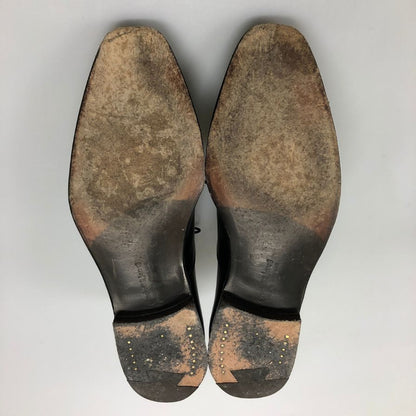 クロケット&ジョーンズ オードリー レザーシューズ 9447 ストレートチップ 337ラスト サイズ7D メンズ ブラック CROCKETT&JONES AUDLEY ビジネスシューズ 約25.5cm【LA】【中古】