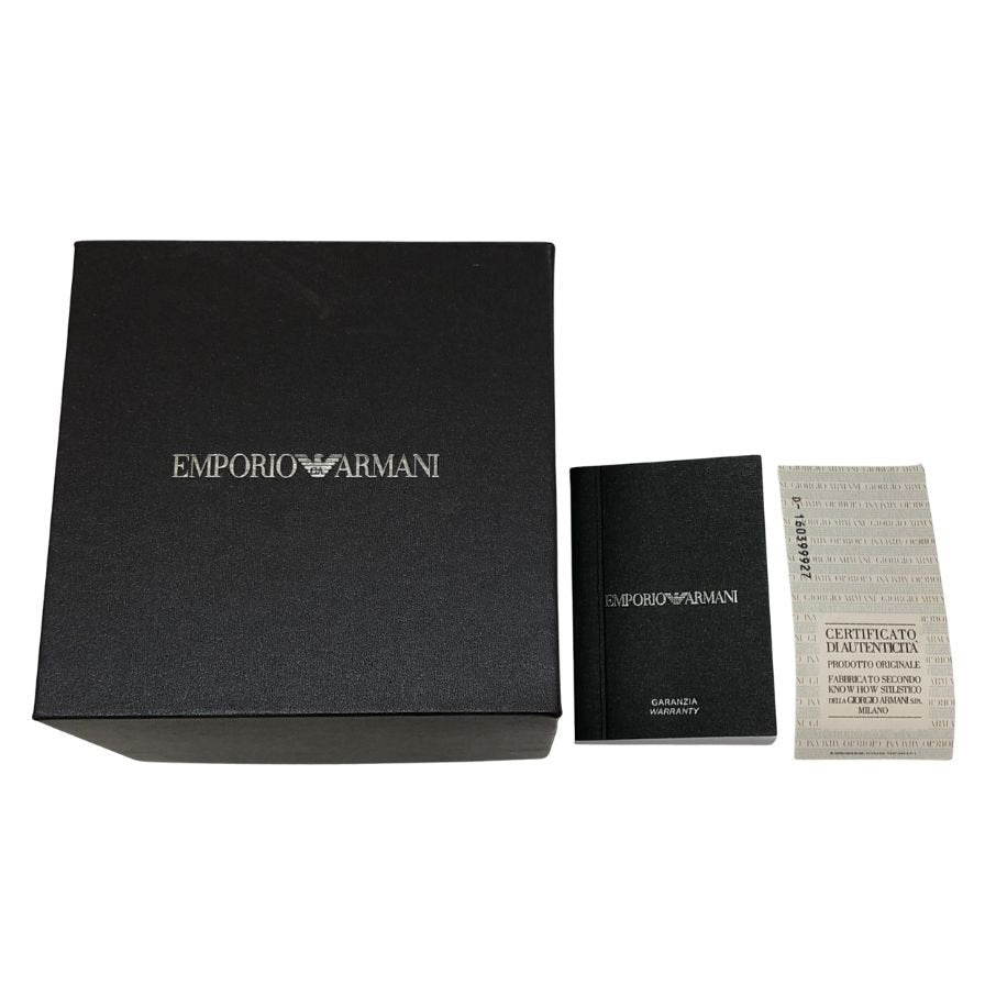 エンポリオアルマーニ クオーツ時計 クロノグラフ デイト ブラック メンズ AR-1410 EMPORIO ARMANI【AFI11】