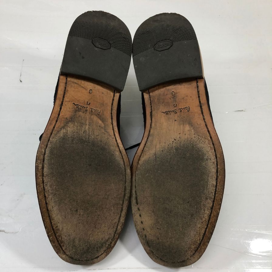 ポールスミス チャッカブーツ スエード プレーントゥ ダークネイビー メンズ UK6 Paul smith 約24.5cm【AFD9-2】