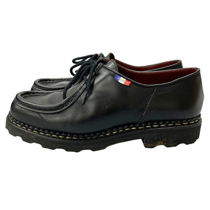 パラブーツ レザーシューズ ミカエル チロリアン トリコロールタグ サイズ39.5 メンズ ブラック PARABOOT MICHAEL ビジネスシューズ 約24.5cm【LA】【中古】