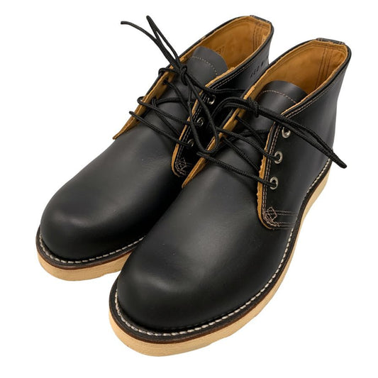 レッドウィング チャッカブーツ 9852 アイリッシュセッター 復刻犬タグ メンズ ブラック サイズ7ハーフ D RED WING 約26.0cm【AFC45】