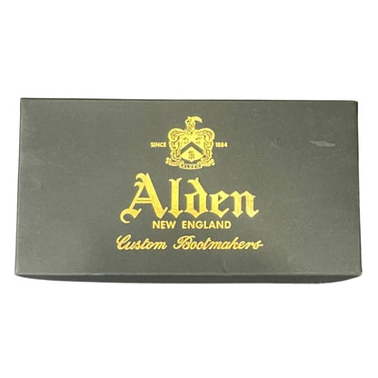 オールデン BEAMS別注 スエード プレーントゥ スリッポン ブラック メンズ サイズ5.5 Alden スリッポン 約24.0cm【LA】【中古】