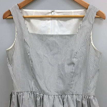 中古◆ルネ ティアード ノースリーブ ワンピース ストライプ リミテッド エディション 38 Rene 【AFB30】