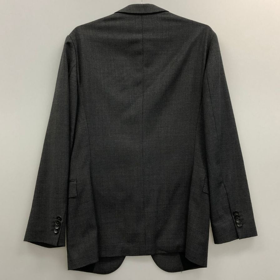 極美品◆ヒューゴボス テーラードジャケット 2B ウール メンズ サイズ48 メンズ グレー系 HUGO BOSS 【AFA17】