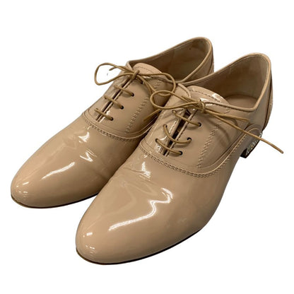 ミュウミュウ レザーシューズ エナメル ビジュー ピンク サイズ39 レディース MIUMIU 約25.5cm【AFD9-2】