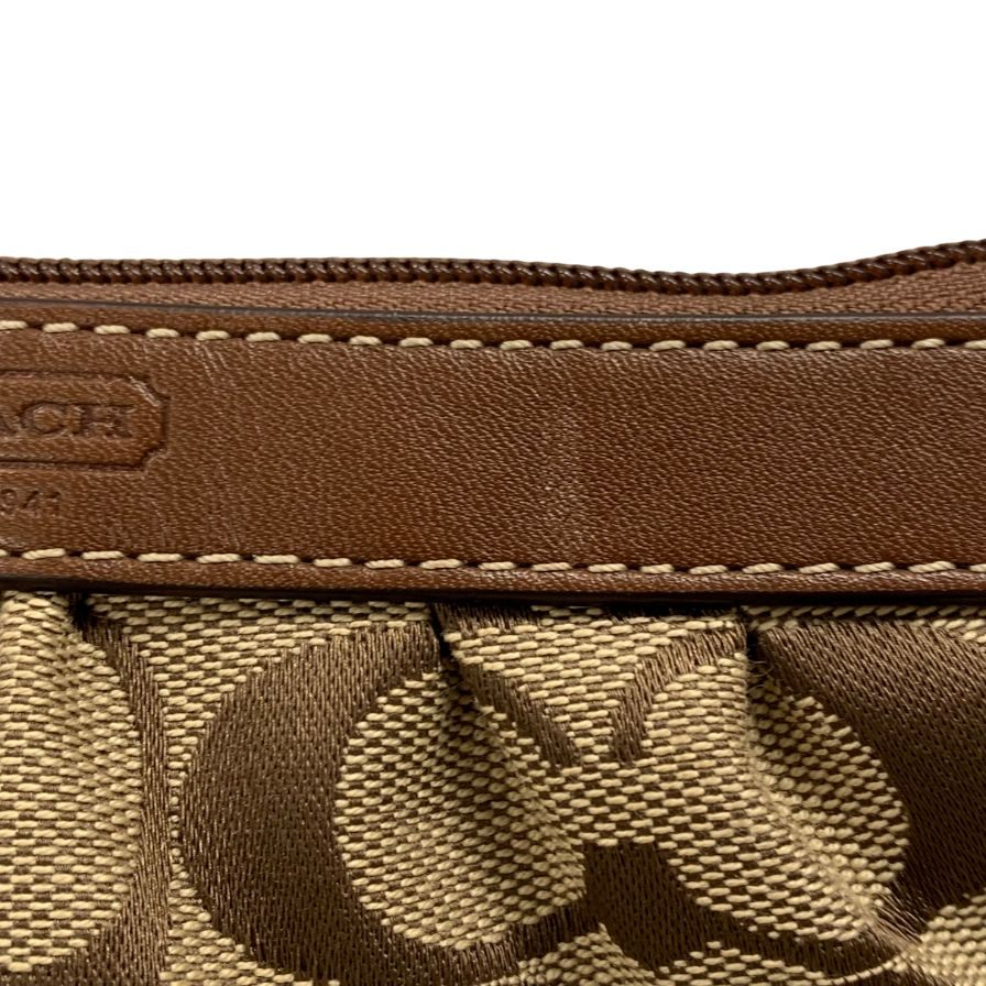コーチ アクセサリーポーチ キャンバス シグネチャー レディース ブラウン系 COACH