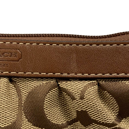 コーチ アクセサリーポーチ キャンバス シグネチャー レディース ブラウン系 COACH