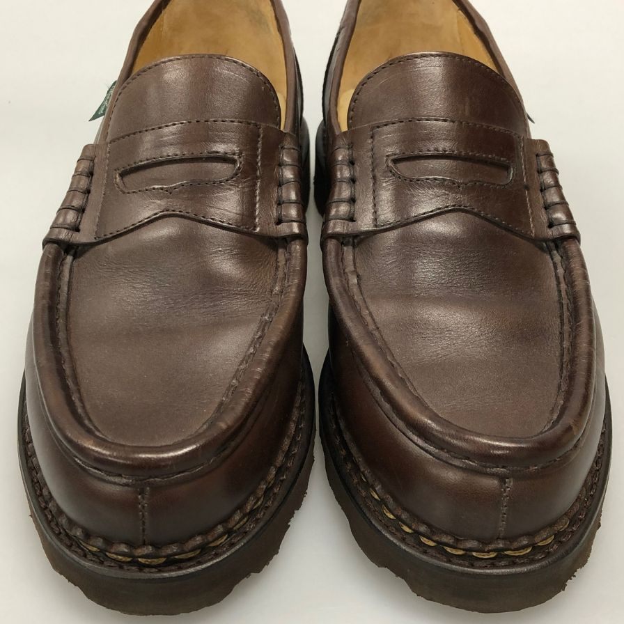 パラブーツ ランス ブラウン リスレザー 61934 メンズ ブラウン サイズ 6 Paraboot ビジネスシューズ 約24.5cm【LA】【中古】