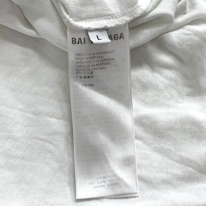 中古◆バレンシアガ Tシャツ PARISロゴ 612966 コットン ホワイト サイズL メンズ BALENCIAGA 【AFA14】