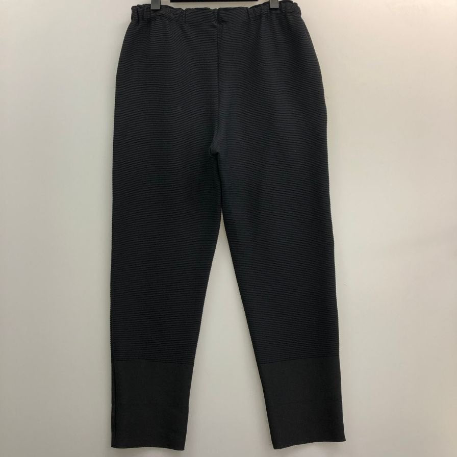 イッセイミヤケ レディース プリーツ パンツ ウエストゴム IM81KF035 サイズ2 レディース ブラック ISSEY MIYAKE 【AFB40】