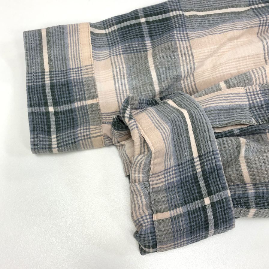 美品◆ポロラルフローレン 2フラップポケットシャツ 90年代 オールド チェック メンズ サイズXL Polo Ralph Lauren 【AFB39】