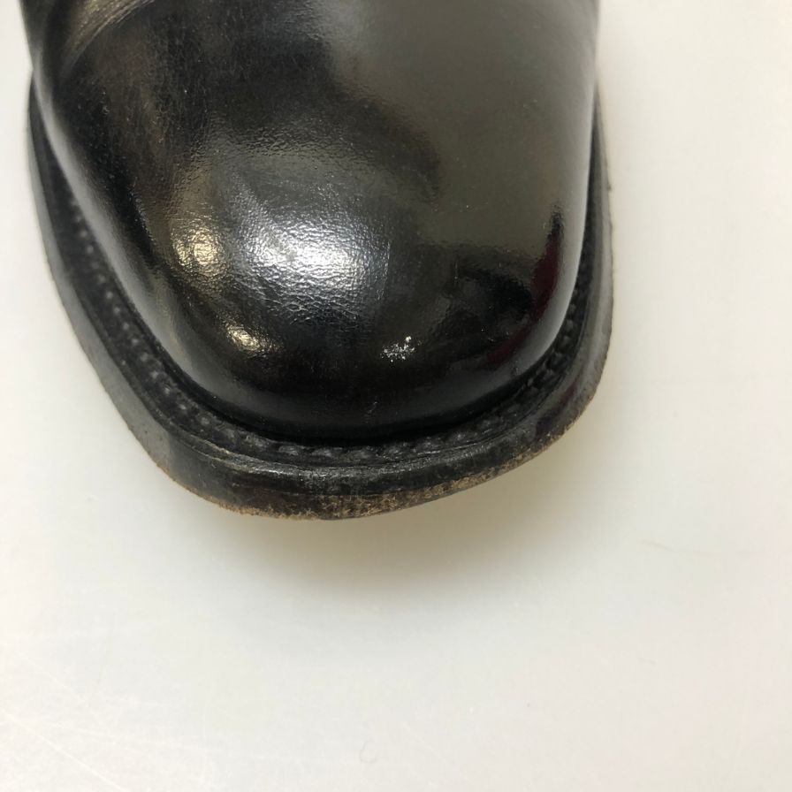 スコッチ グレイン 3524 ストレート チップ 内羽根 メンズサイズ 24ハーフ ブラック Scotch grain 約24.5cm【AFC3】