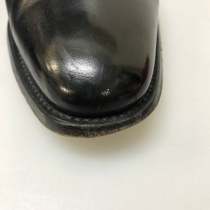 スコッチ グレイン 3524 ストレート チップ 内羽根 メンズサイズ 24ハーフ ブラック Scotch grain 約24.5cm【AFC3】