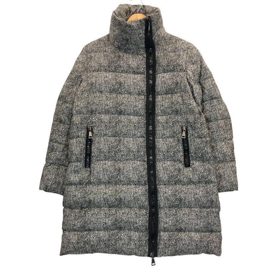 美品◆モンクレール ダウンコート ジェルボワーズ グレー系 レディース サイズ4 MONCLER GERBOISE 【AFA9】