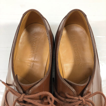 ジェイエムウエストン 641 レザー ゴルフシューズ Uチップ メンズ ブラウン サイズ6D J.M.WESTON ビジネスシューズ 約24.5cm【LA】【中古】