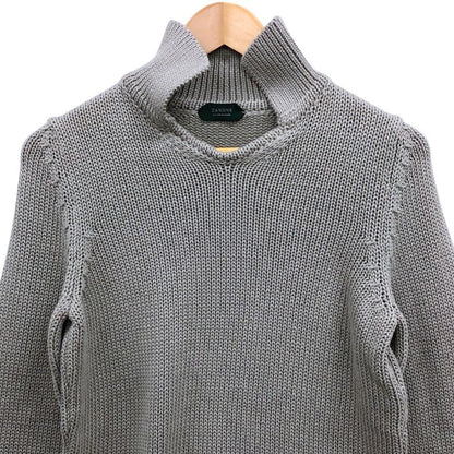 美品◆ザノーネ ニット スキッパー コットン100％ メンズ グレー サイズ44 ZANONE 【AFB45】