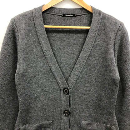 美品◆デイジーリン ニットカーディガン レディース グレー サイズ38 DAISY LIN 【AFA18】