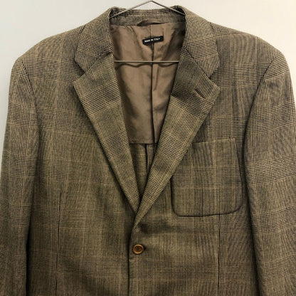 中古◆ジョルジオアルマーニ ジャケット グレンチェック グレー系 サイズ50 Giorgio Armani 【AFA15】